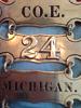 Very Scarce 24th Michigan Ladder Badge - Iron Brigade!