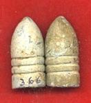 Desireable Pair of High-Base Bullets; One Union and One Confederate