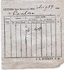 1864 Confederate Postal Receipt In Good Condition