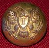 Union Infantry Coat Button with Fine Gold Plate backmark