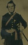 Awesome Quarter Plate Tintype of an Armed Union Officer